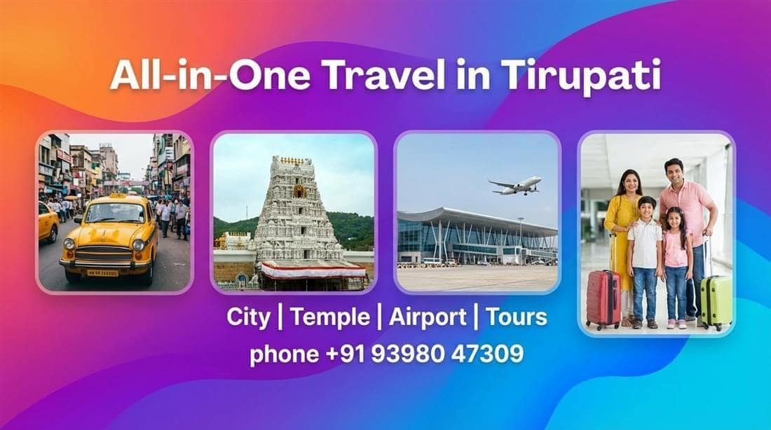 Collage Banner With | Cab in Tirupati, Tirupati cabs, Tirupati taxi service